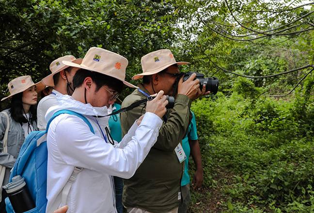 අන්තර්ජාතික තෙත්බිම් උද්‍යාන නියෝජිතයන් බැද්දගාන තෙත්බිම් උද්‍යාන නිරීක්ෂණ චාරිකාවක